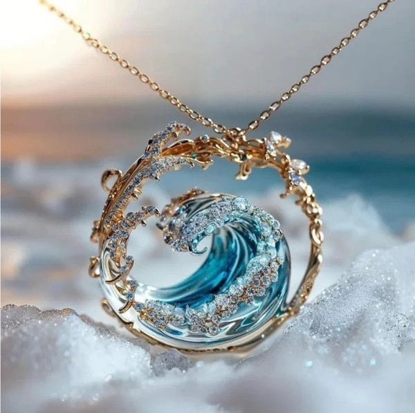 Chase the Ocean Waves, Shine with Romance – Ocean-Inspired Jewelry Set, Awaken Your Sea Dreams